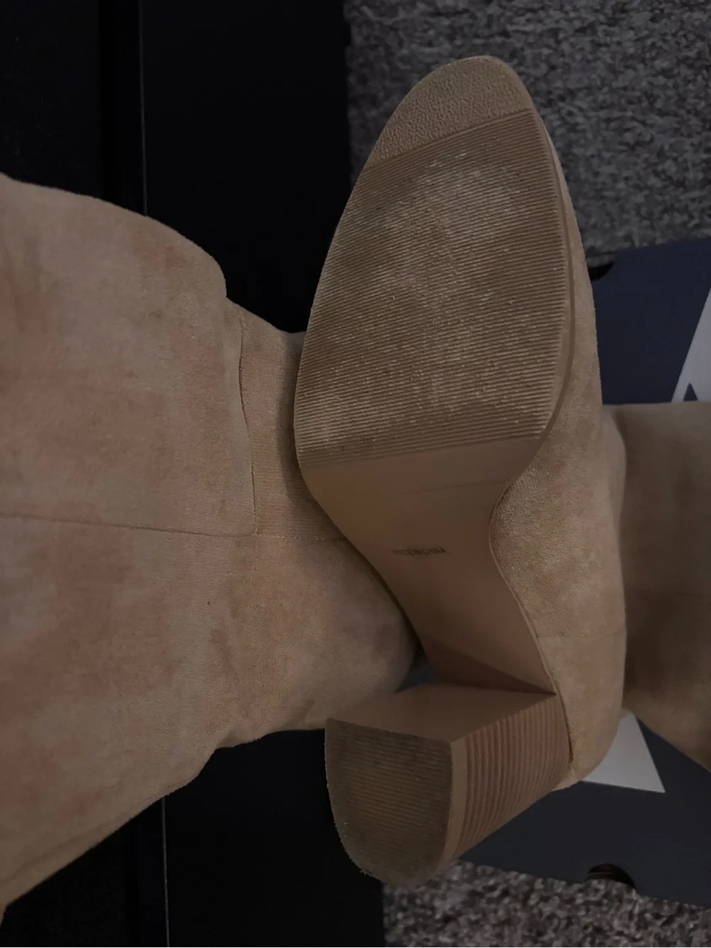 Classic Tall Suede Knee-High Boots - Tan